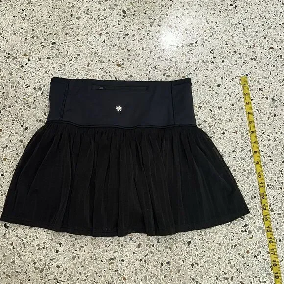 Athleta black A Game Mesh Skort 13.5 XS tennis golf pickleball skirt - Picture 7 of 7